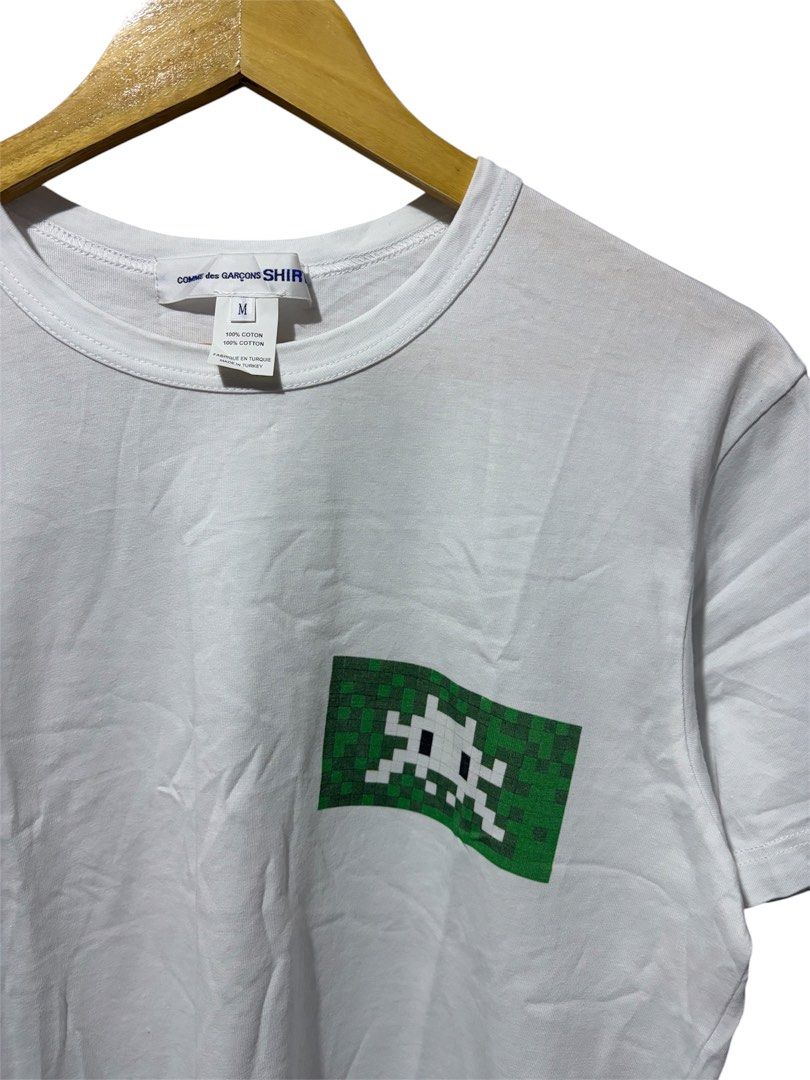 Comme des Garcons Space Invader Tee (Category: Tshirts & Polo Shirts ) located in Davao. Submitted by grailz_luxuries (Listing ID 1471263935, Image 2). Description: Comme des Garcons x Space Invader - Guaranteed Authentic - Like new condition - Just needs wash.