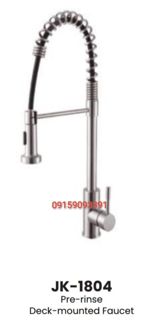 Commercial Pre-rinse Faucet (Category: Bathroom & Kitchen Fixtures) located in Manila. Submitted by mayebarle006077 (Listing ID 1471132706, Image 2). Description: PRE-RINSE FAUCET Upgrade your commercial kitchen with our Pre-Rinse Faucet, designed to make dishwashing and food preparation cleanup more convenient and efficient. Its spray function helps rinse away food residue from dishes, cookware, and kitchen utensils before washing. ✅ Powerful Ri