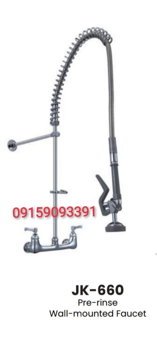 Commercial Pre-rinse Faucet (Category: Bathroom & Kitchen Fixtures) located in Manila. Submitted by mayebarle006077 (Listing ID 1471132706, Image 3). Description: PRE-RINSE FAUCET Upgrade your commercial kitchen with our Pre-Rinse Faucet, designed to make dishwashing and food preparation cleanup more convenient and efficient. Its spray function helps rinse away food residue from dishes, cookware, and kitchen utensils before washing. ✅ Powerful Ri