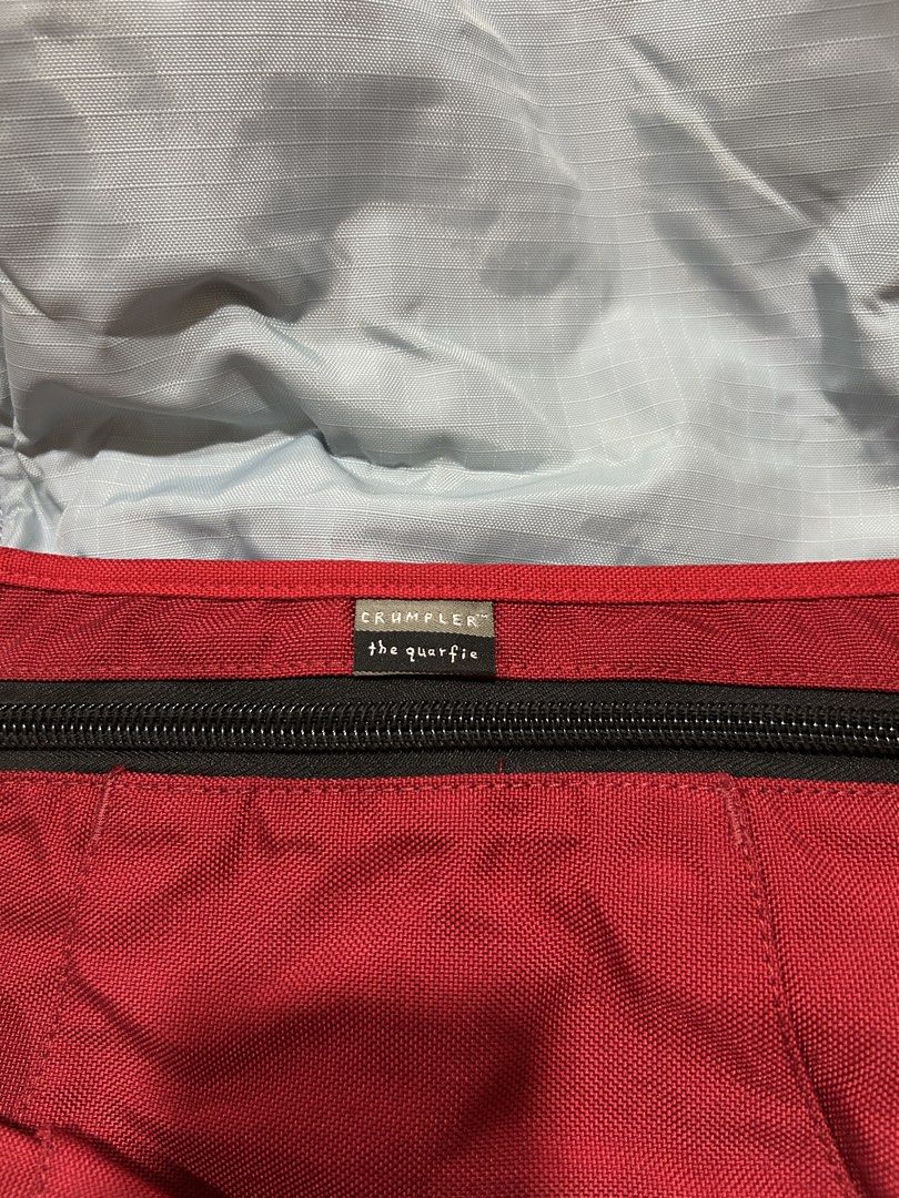 Crumpler Australia Red Cross-body Bag (Category: Cross-body Bags) located in San Juan City. Submitted by curatedbymae (Listing ID 1471162551, Image 3). Description: Item: Crumpler Australia Red Cross-body Bag (unisex) - Crumpler is a bag brand from Melbourne born in 1995, built on good design and indestructible bags bursting with colour. RFS: decluttering Mode of payment: GCASH/MAYA Shipping: Grab/Lalamove/J&T (Buyer will shoulder the shipping fe