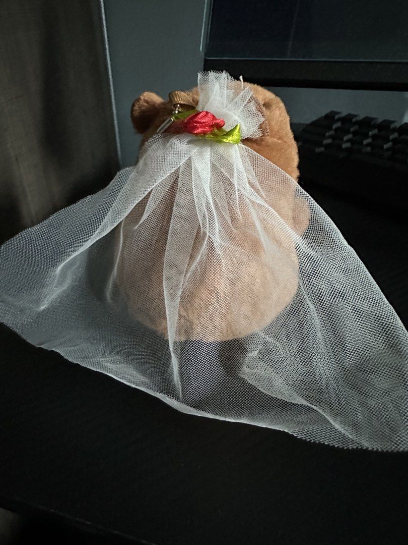 Cute keychains (Category: Plushies & Soft Toys) located in Singapore. Submitted by mr_sprinkles027p (Listing ID 1471156445, Image 6). Description: Durian - $5 Pink - $5 Capybara ( party hat ) - $6 Capybara ( bride ) - $6 All for $20.