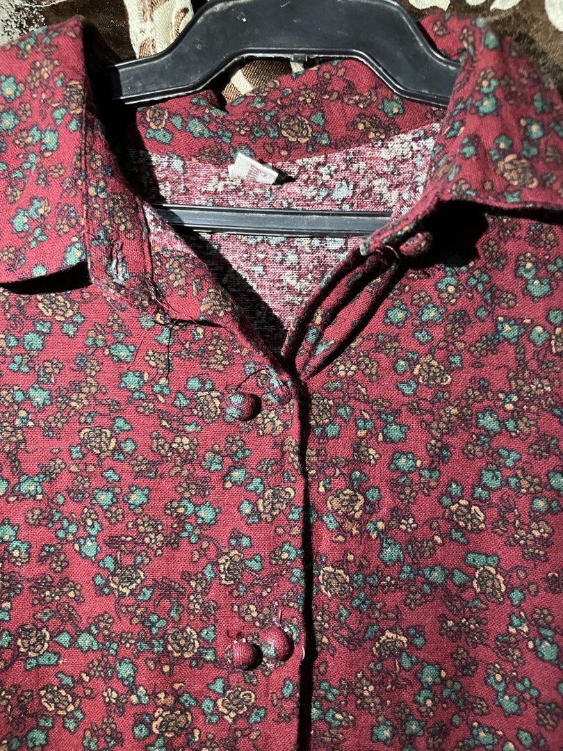 DARK RED LONG FLORAL DRESS (Category: Dresses) located in San Quintin. Submitted by polasolah (Listing ID 1471280934, Image 3). Description: wash before use size:s-m .