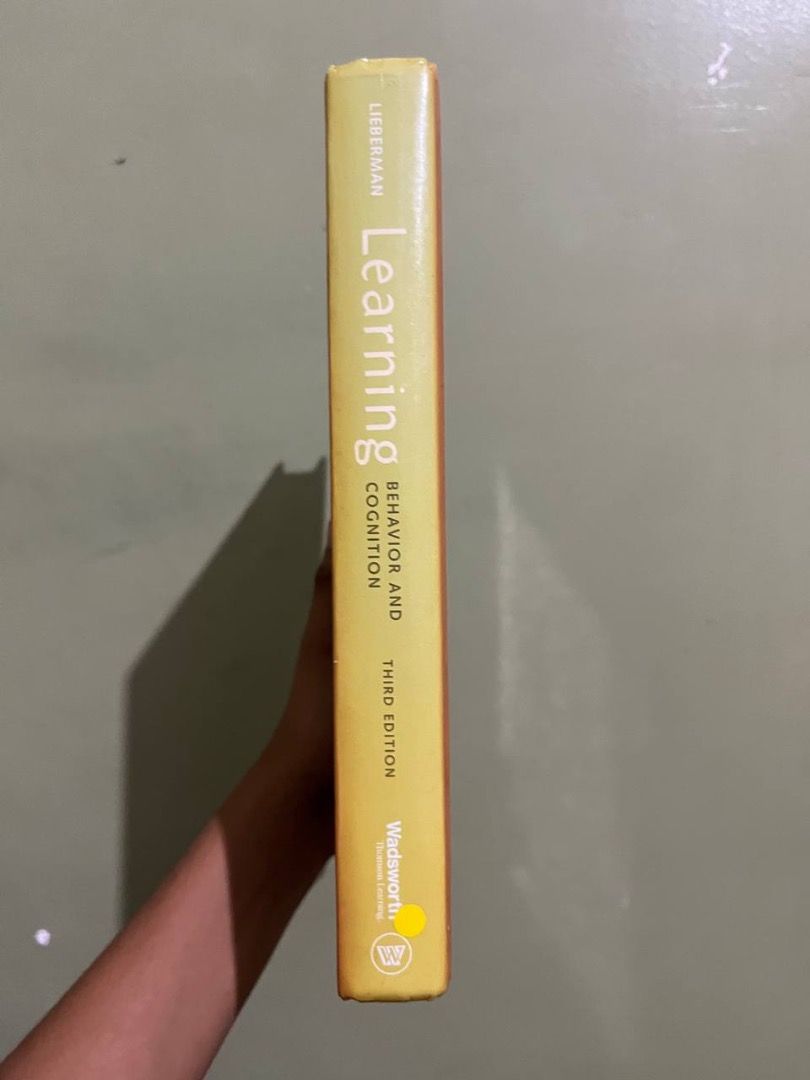 David A. Lieberman - Learning: Behavior and Cognition (Third Edition) (Category: Storybooks) located in Carmen. Submitted by grei.librongbaligya. (Listing ID 1471273462, Image 2). Description: David A. Lieberman - Learning: Behavior and Cognition (Third Edition) Hardbound. .