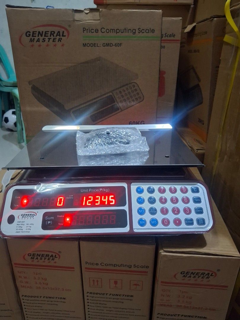Digital Weighing Scale 60KG General Master (GMD-60F) (Category: Industrial Equipment) located in Manila. Submitted by tintin1224 (Listing ID 1471196734, Image 1). Description: .