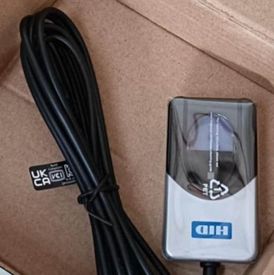 DigitalPersona HID USB Fingerprint Reader Scanner (Category: Printers, Scanners & Copiers) located in Quezon City. Submitted by electrotech (Listing ID 1471170881, Image 3). Description: - Brand new, never used DigitalPersona HID fingerprint scanner - Comes in original box with bundled USB cable - 360-degree fingerprint recognition - Reliable performance with both dry and wet fingers - Protective plastic film still intact on the reader surface - 