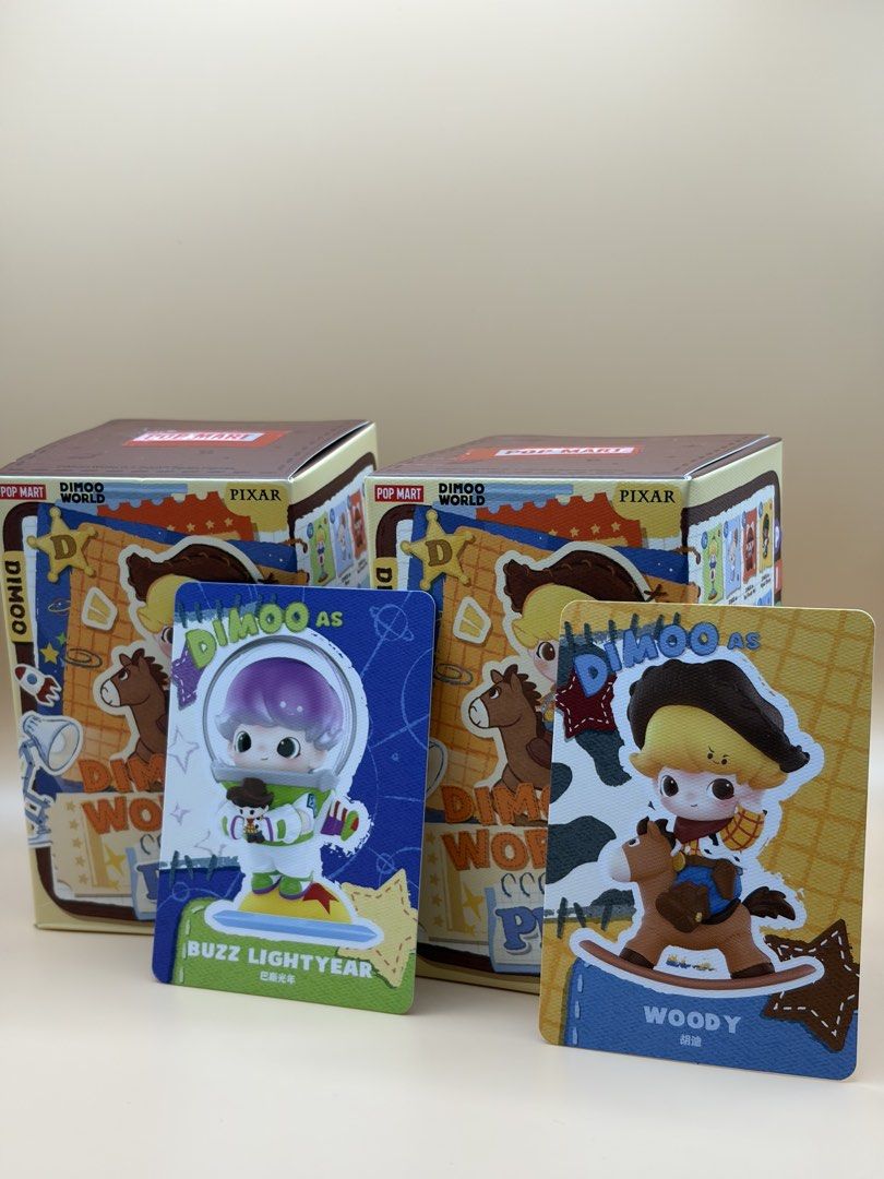 Dimoo World x Pixar Figures (Buzz & Woody — SET ONLY) (Category: Designer & Blind Box Toys) located in Manila. Submitted by collectingb3ar (Listing ID 1471215729, Image 1). Description: ₊˚⊹♡ Please check all picture/s carefully and manage your expectations! (｡•ᴗ•｡)♡ 💌 Sealed foil; the bottom of the box was opened for identification/checking only 🧸 RFS: Decluttering / Extras ♡ .