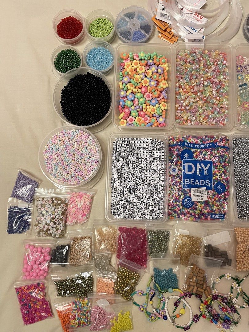 DIY Bead Set with Storage Containers and Elastic Cords (Category: Craft Supplies & Tools) located in Iba. Submitted by wealtheallymari99 (Listing ID 1471144297, Image 2). Description: QUITTING SALE!!! 🩷 TAKE ALL FOR ONLY 1.2k + SF (negotiable if PAYO) Zoom in niyo nalang po. 💕 Location: CABATUAN, ISABELA Courier: J&T / flash express ⚠️PAYMENT FIRST POLICY. ❌WAG MAG “MINE” IF HINDI SURE BUYER. Andiyan na ang price, location at whole items. Hehe.