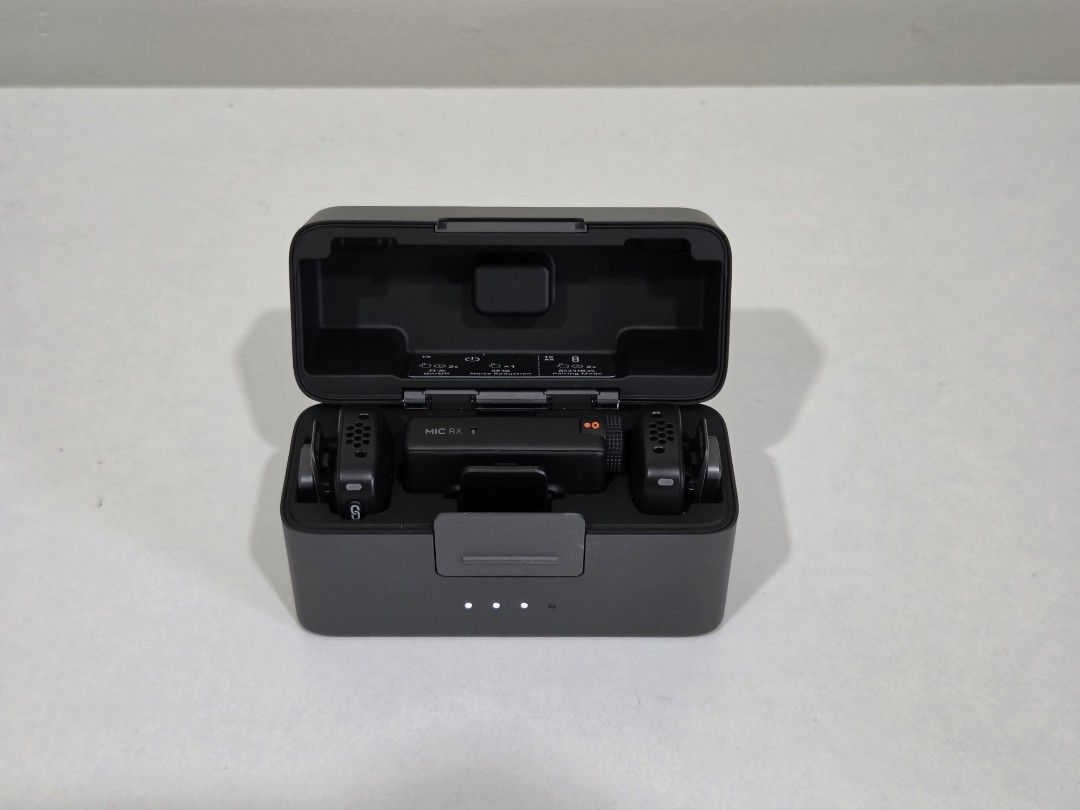 DJI Mic Mini Wireless Microphone System with Charging Case (Category: Microphones) located in Cebu City. Submitted by good_find (Listing ID 1471206554, Image 2). Description: DJI Mic Mini Wireless Microphone Set Inclusions: Charging case, receiver, 2 transmitters, furry windscreens, audio cable/mobile adapter, pouch, and original retail box RFS: Declutter, barely used Metup: SM City Cebu LBC .