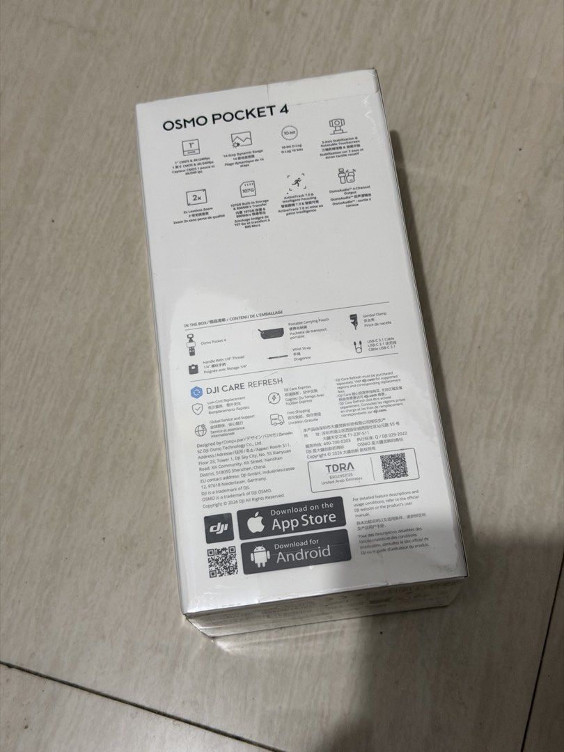 DJI Osmo Pocket 4 (Standard Como) (Category: Cameras) located in Gapan. Submitted by tienmymy (Listing ID 1471181176, Image 3). Description: Brand new Sealed Ship or meetup.