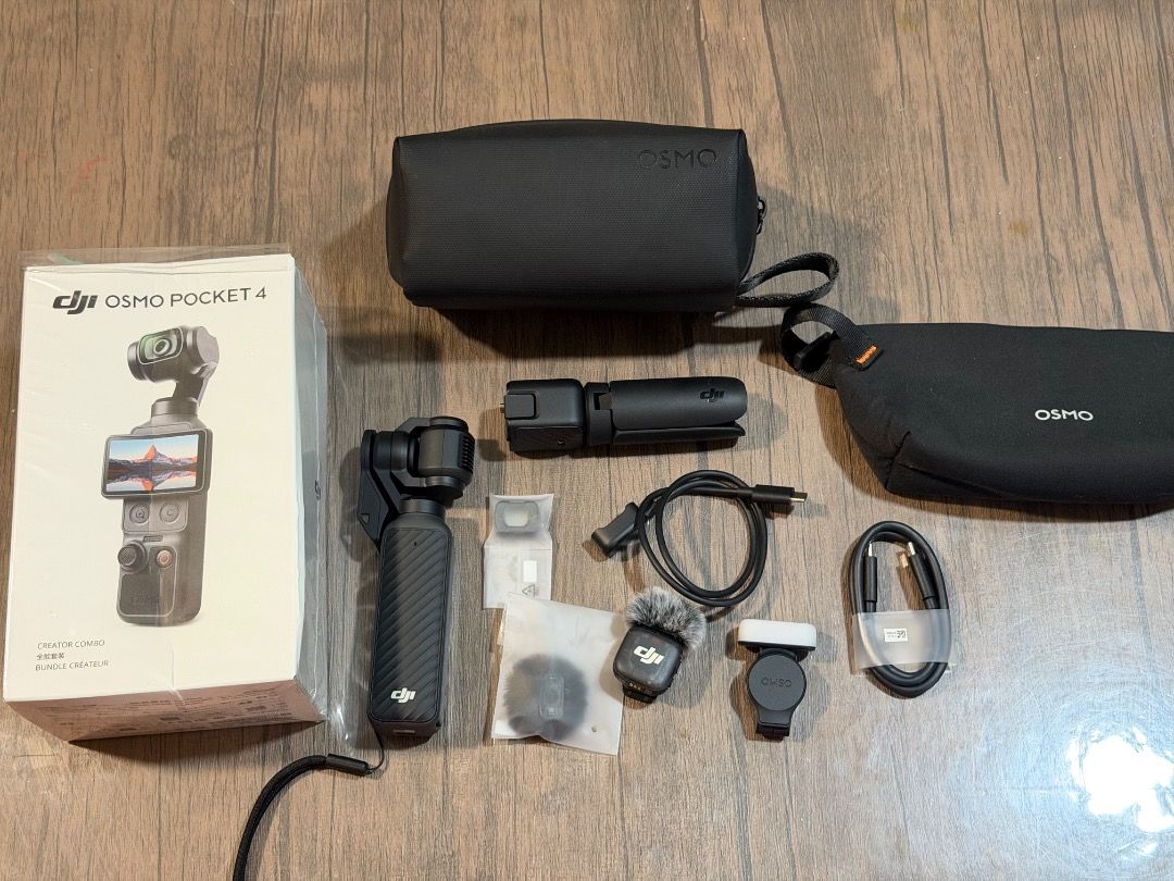 DJI Osmo Pocket Camera with Accessories and Cases (Category: Cameras) located in Quezon City. Submitted by 41savage (Listing ID 1471228220, Image 1). Description: Dji Osmo Pocket 4 creator bundle with screen protector and receipt dated May 2026 Complete inclusions. Rfs: hindi nagagamit .