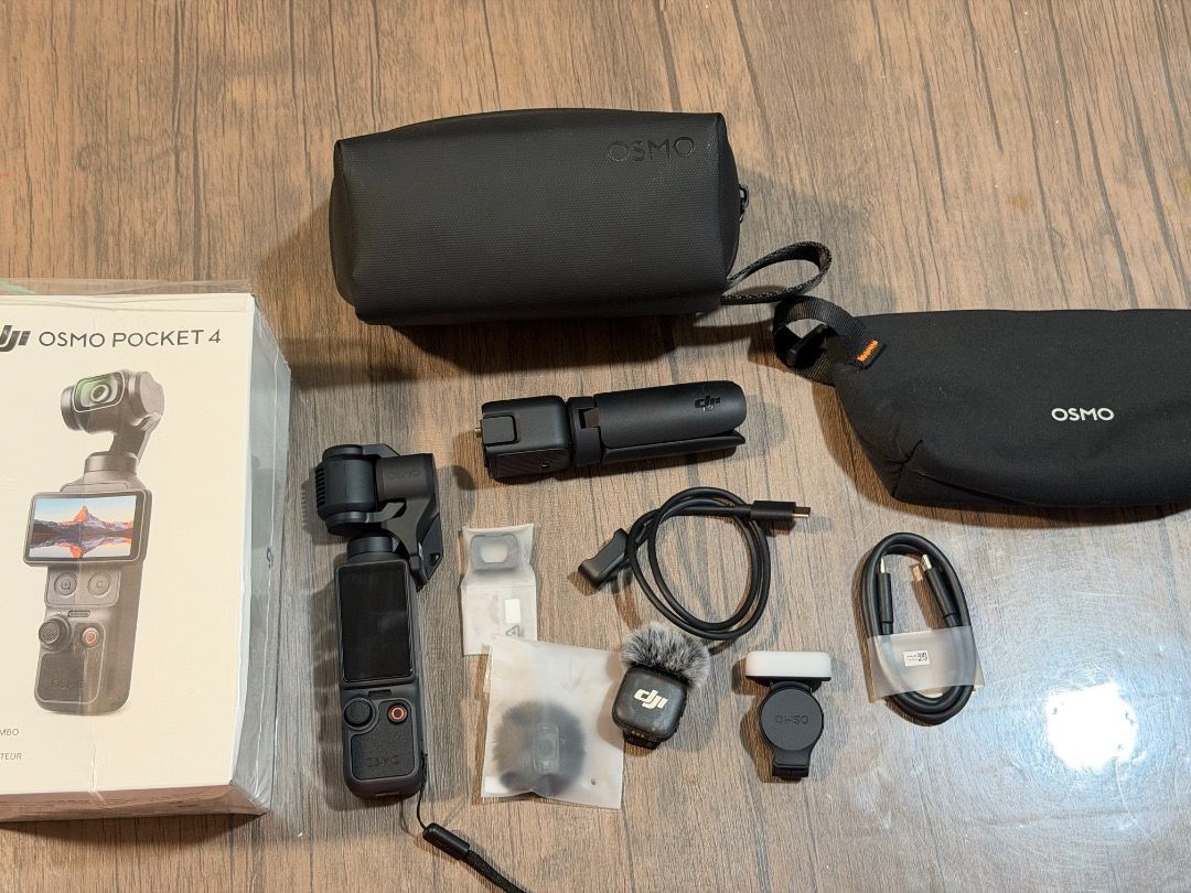 DJI Osmo Pocket Camera with Accessories and Cases (Category: Cameras) located in Quezon City. Submitted by 41savage (Listing ID 1471228220, Image 2). Description: Dji Osmo Pocket 4 creator bundle with screen protector and receipt dated May 2026 Complete inclusions. Rfs: hindi nagagamit .