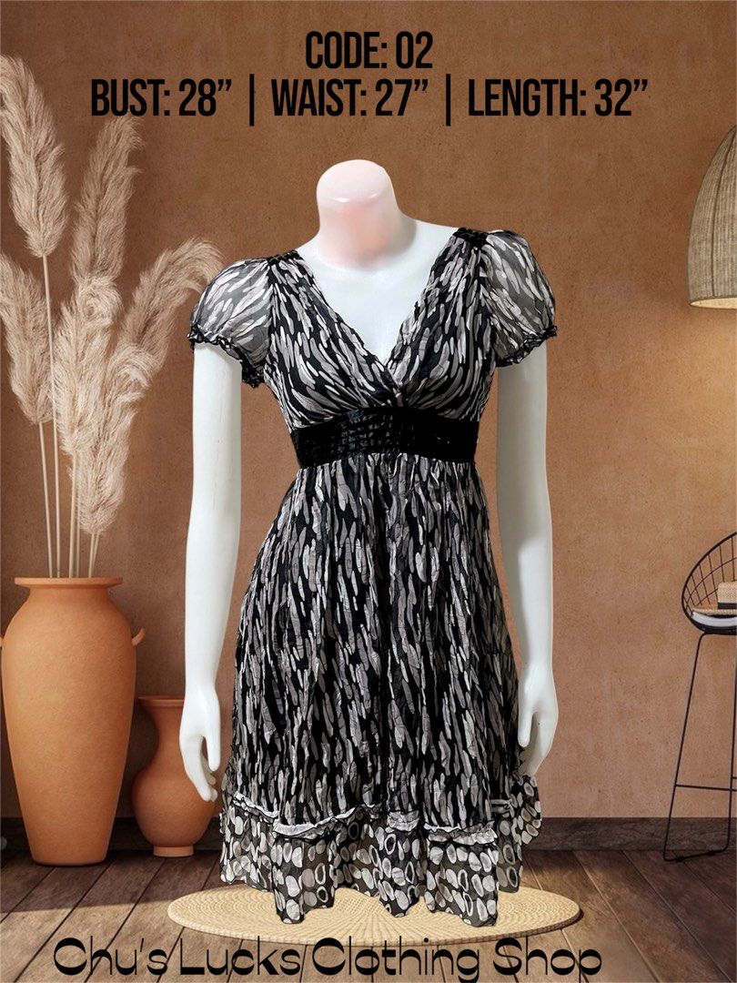 Dress (Category: Dresses) located in Tarlac. Submitted by chus_lucks_clothing_shop (Listing ID 1471172098, Image 3). Description: Now at 99php each 2 for 179 | 3 for 159 Loc. Tarlac J&T Courier.