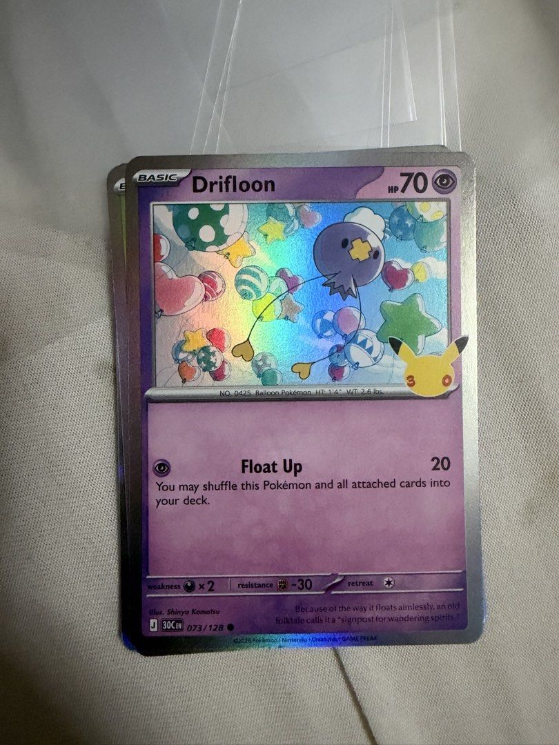 Drifloon (073/128) Pokémon TCG: 30th Celebration (Category: Raw Singles) located in Marikina City. Submitted by jpcollectiblesph (Listing ID 1471263072, Image 1). Description: .