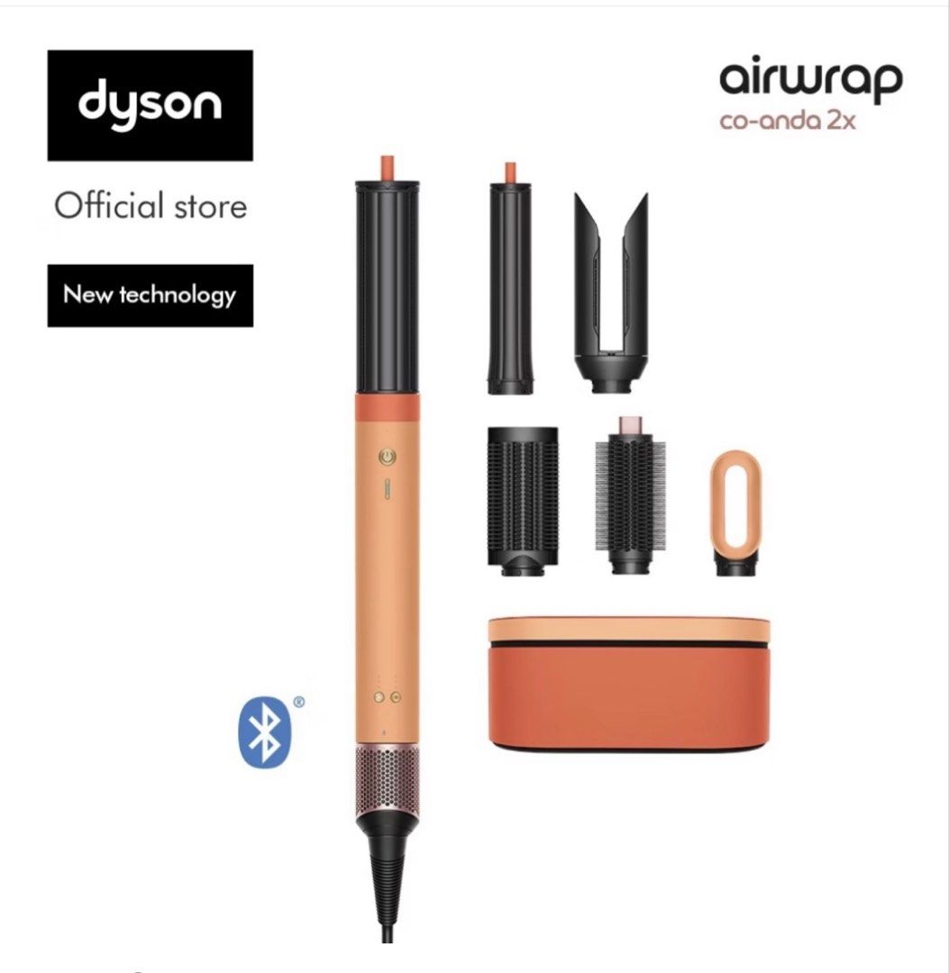 Dyson Airwrap Co-anda 2x Multi-styler (Category: Hair) located in Manila. Submitted by maria_mk (Listing ID 1471236738, Image 1). Description: - Brand new Dyson Airwrap Co-anda 2x multi-styler in a striking orange and black colorway - Advanced technology featuring Bluetooth capability for smart styling - Includes main styling wand, multiple barrels, smoothing brushes, and matching presentation case - 100% authentic, sourced directly from the offi