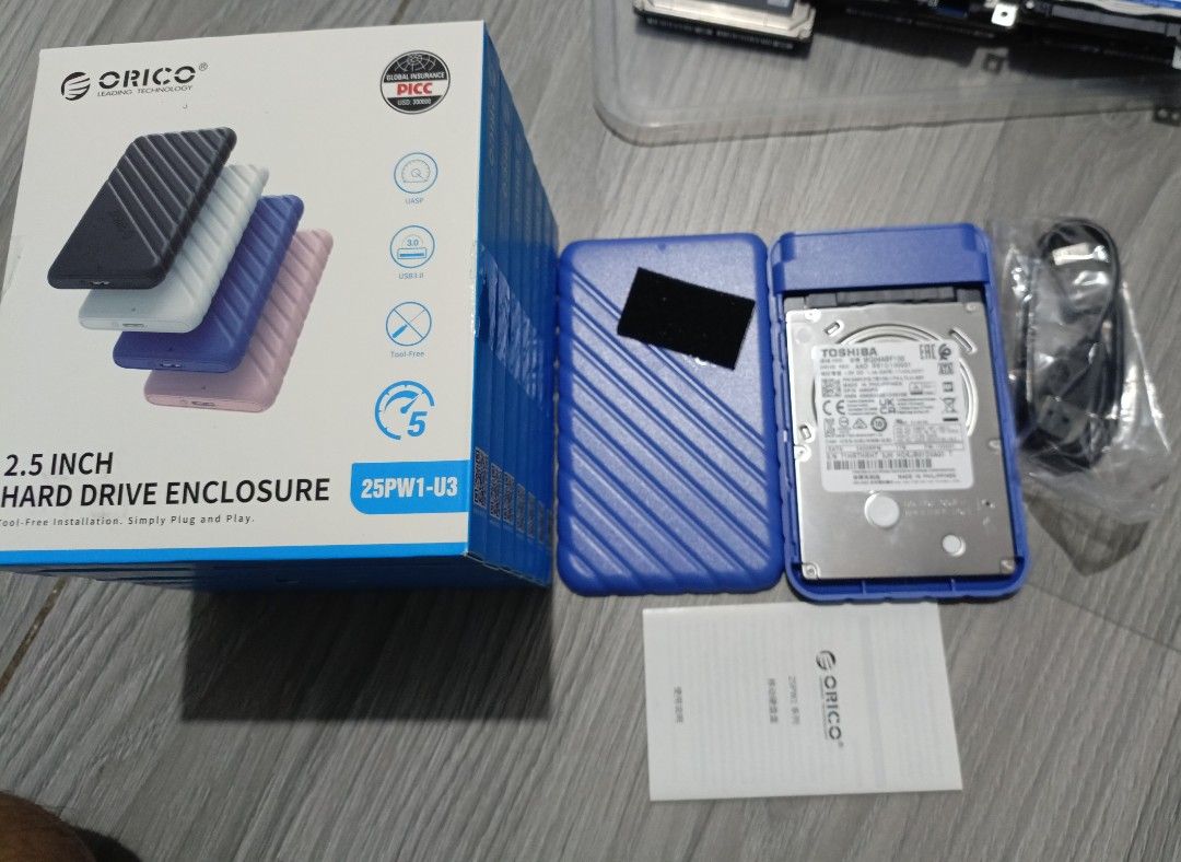 External Harddrive 1TB (Category: Hard Disks & Thumbdrives) located in Pateros City. Submitted by albertosaypogi (Listing ID 1471136634, Image 2). Description: SALE! External Harddrive 1TB P1,500 - Brandnew Orico Enclosure - Used HDD 1TB - 3.0 USB Cable High Speed - Box - 100% HD Sentinel PATEROS LOCATION Pwede ipickup sa bahay.