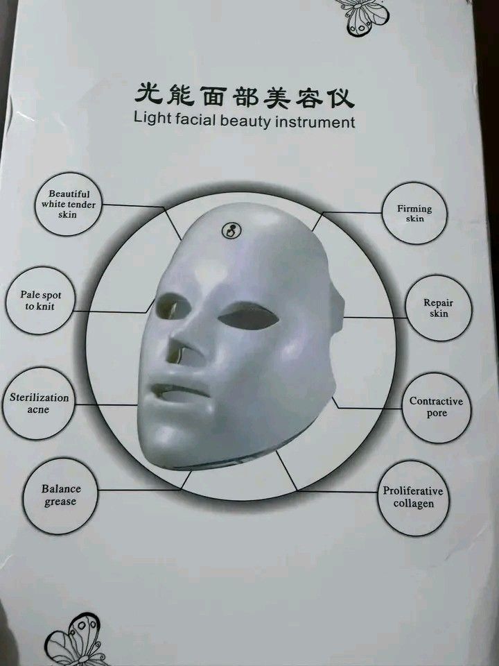Facial mask (Category: Face Care) located in Manila. Submitted by rubymielbona (Listing ID 1471128099, Image 2). Description: - Product: Light Facial Beauty Instrument / Facial Mask - Condition: Brand new - Features: LED light therapy for skin brightening, firming, acne treatment, pore tightening, and oil balancing - Design: Ergonomic facial mask with convenient touch control button - Usage: Ideal for daily at-home skincare and facial treatments 