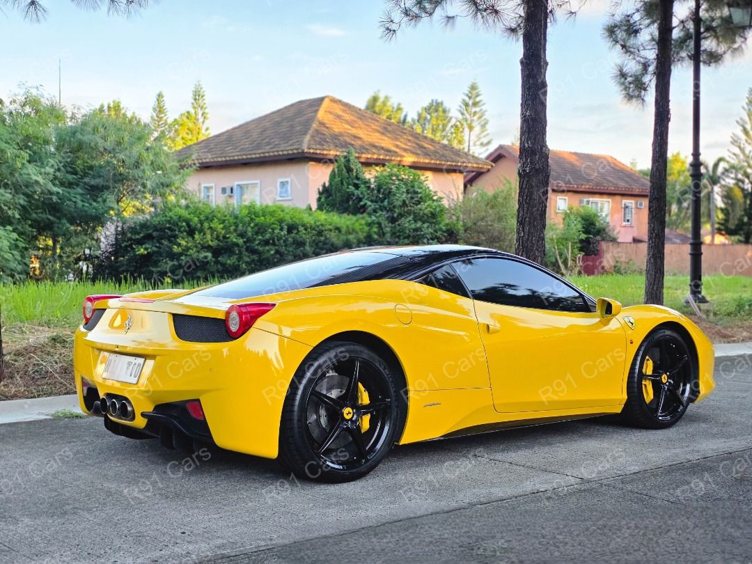 Ferrari 458 Italia (Category: Used Cars) located in Las Pinas. Submitted by r91cars (Listing ID 1471227629, Image 3). Description: 2014 Ferrari 458 Italia Giallo Modena 25K Mileage Casa Maintained Enrolled Ferrari Velocita F1 Titanium Exhaust New Michelin 4S Tires "Owner Seller" Asking 16.5M Negotiable Open for trade.