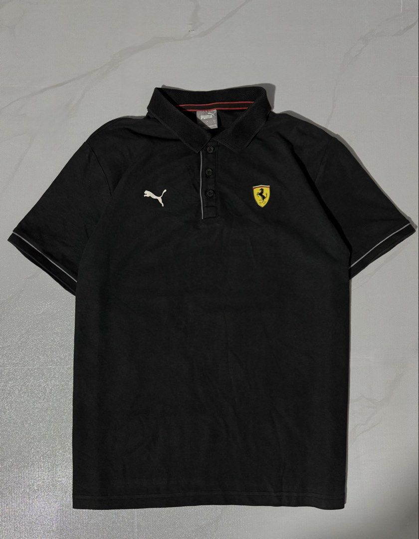 Ferrari Puma Polo Shirt (Category: Formal Shirts) located in Quezon City. Submitted by rych0799 (Listing ID 1471282278, Image 1). Description: No any issue. Need wash only. Condition:9/10 Can provide measurement.