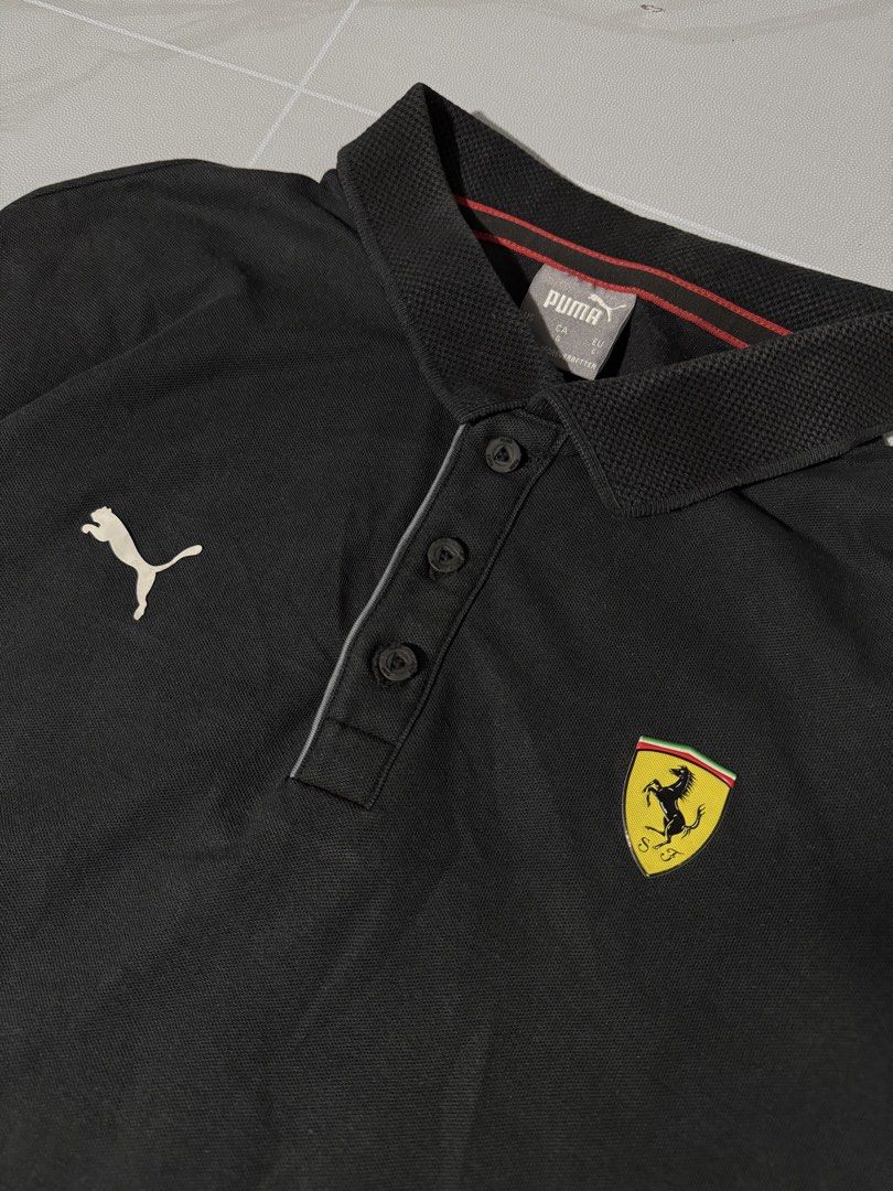 Ferrari Puma Polo Shirt (Category: Formal Shirts) located in Quezon City. Submitted by rych0799 (Listing ID 1471282278, Image 2). Description: No any issue. Need wash only. Condition:9/10 Can provide measurement.