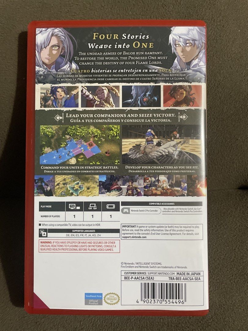 Fire Emblem Fortune's Weave [NS2, Nintendo Switch 2] (Category: Nintendo) located in Manila. Submitted by frantspurchase (Listing ID 1471250473, Image 2). Description: RFS: Extra copy from Dagdan Collection. I've played the game, and it's so much fun! Opened to check if cartridge was present, brand new, unsealed from original plastic. SEA version. Has English text/audio, but can be switched to Japanese text/audio. Compatible with Nintendo Switch 