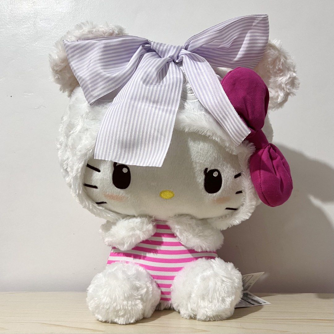 fuRyu Sanrio Hello Kitty Panda Rose-patterned BIG Plush height: 30cm - Php 750 (Category: Character Goods) located in Davao. Submitted by pandorastoybox (Listing ID 1471243760, Image 1). Description: fuRyu Sanrio Hello Kitty Panda Rose-patterned BIG Plush height: 30cm - Php 750.