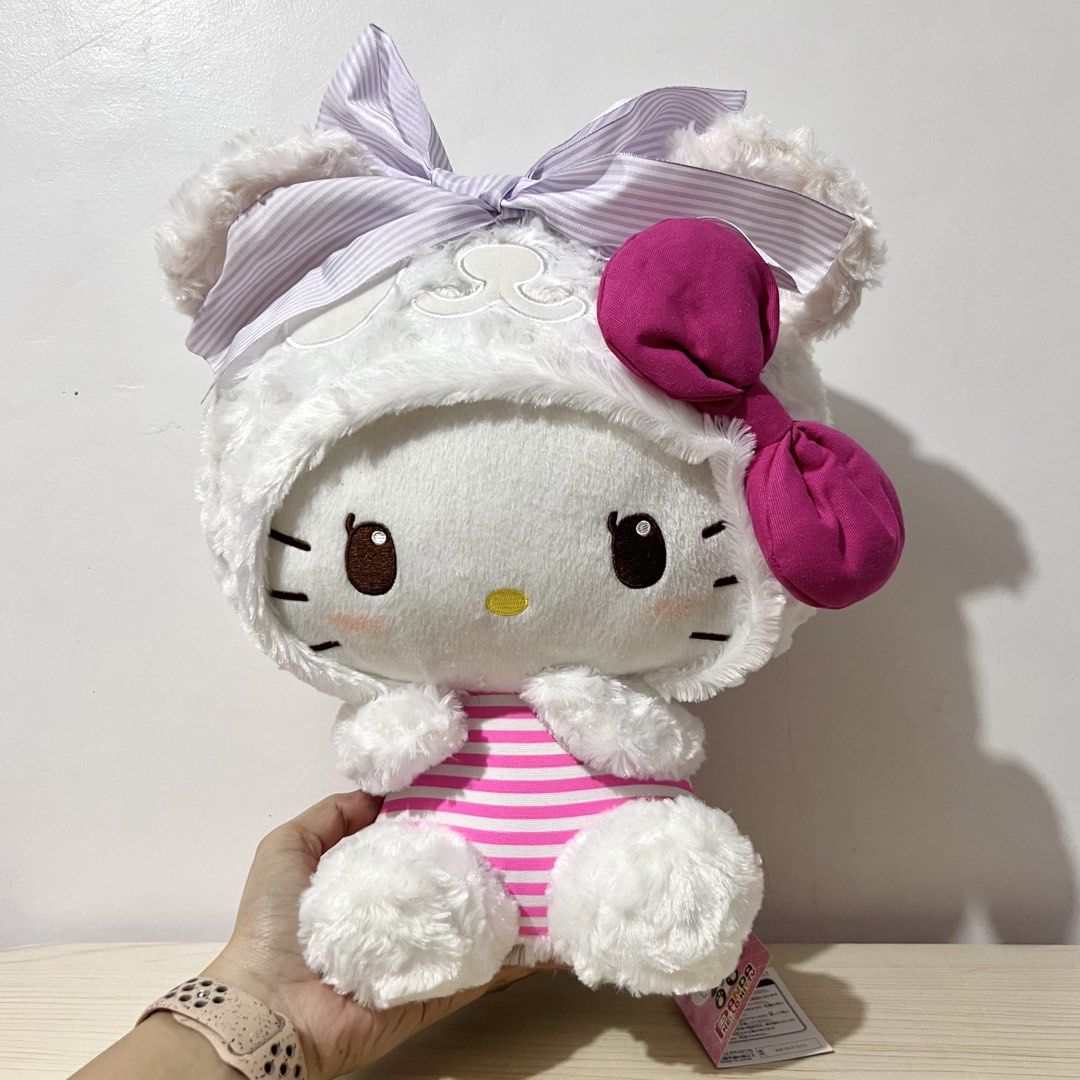 fuRyu Sanrio Hello Kitty Panda Rose-patterned BIG Plush height: 30cm - Php 750 (Category: Character Goods) located in Davao. Submitted by pandorastoybox (Listing ID 1471243760, Image 3). Description: fuRyu Sanrio Hello Kitty Panda Rose-patterned BIG Plush height: 30cm - Php 750.