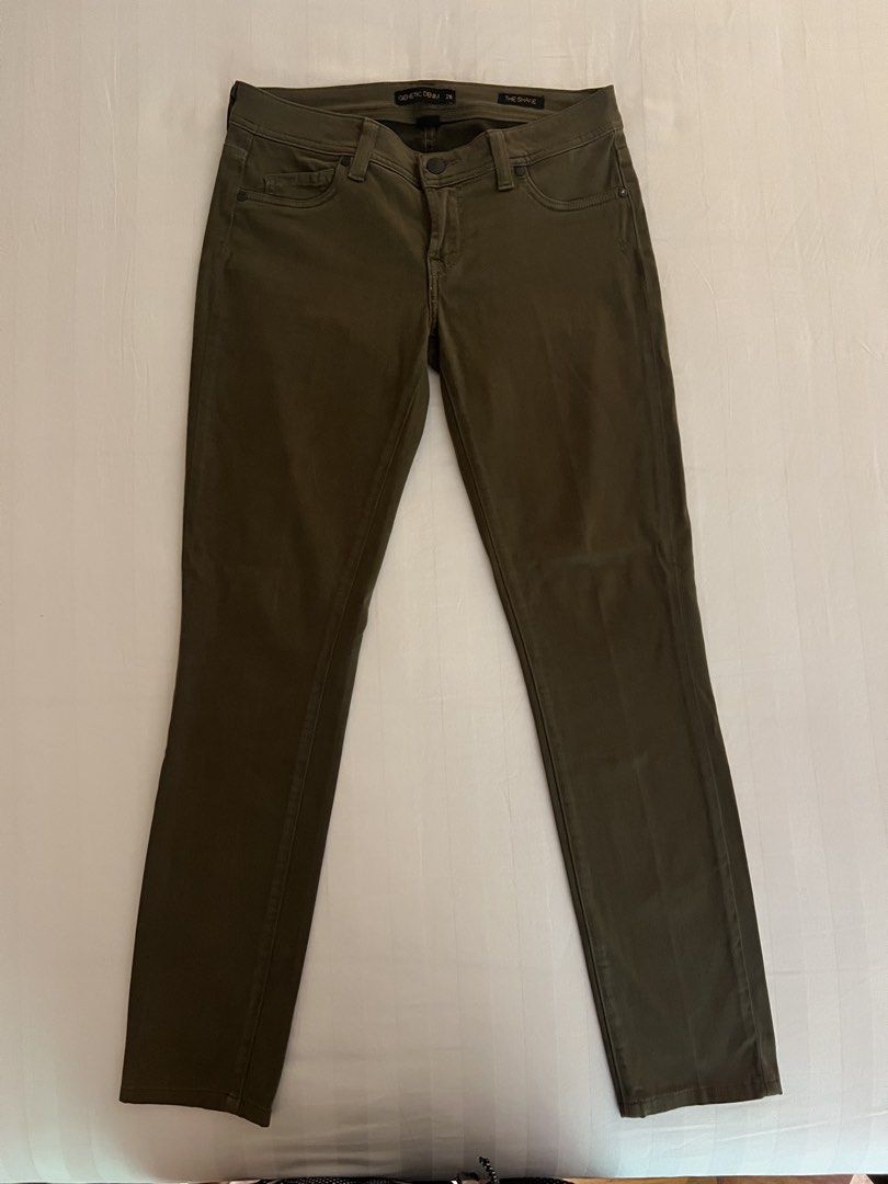 Genetic Denim Jeans (Category: Other Bottoms) located in Quezon City. Submitted by inthefrow (Listing ID 1471231067, Image 1). Description: - Preloved - In a moss green color - In the softest brush cotton - Purchased in Barney’s NY - Low rise, fitted • Best price already .