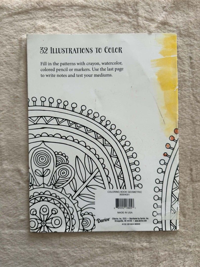 Geometric Patterns 32 page coloring book (Category: Storybooks) located in Santiago. Submitted by bookworm_club (Listing ID 1471146633, Image 2). Description: 📚no cancellation, return or exchange. 📚secondhand books. some books are in good condition while some has minimal flaws (foxing, creases, dog-eared pages, etc.) 📚reasonable haggling is allowed. 💰MOP: For same day pickup - CASH & BANK TRANSFER For shipping or scheduled pickup - BANK TRANS