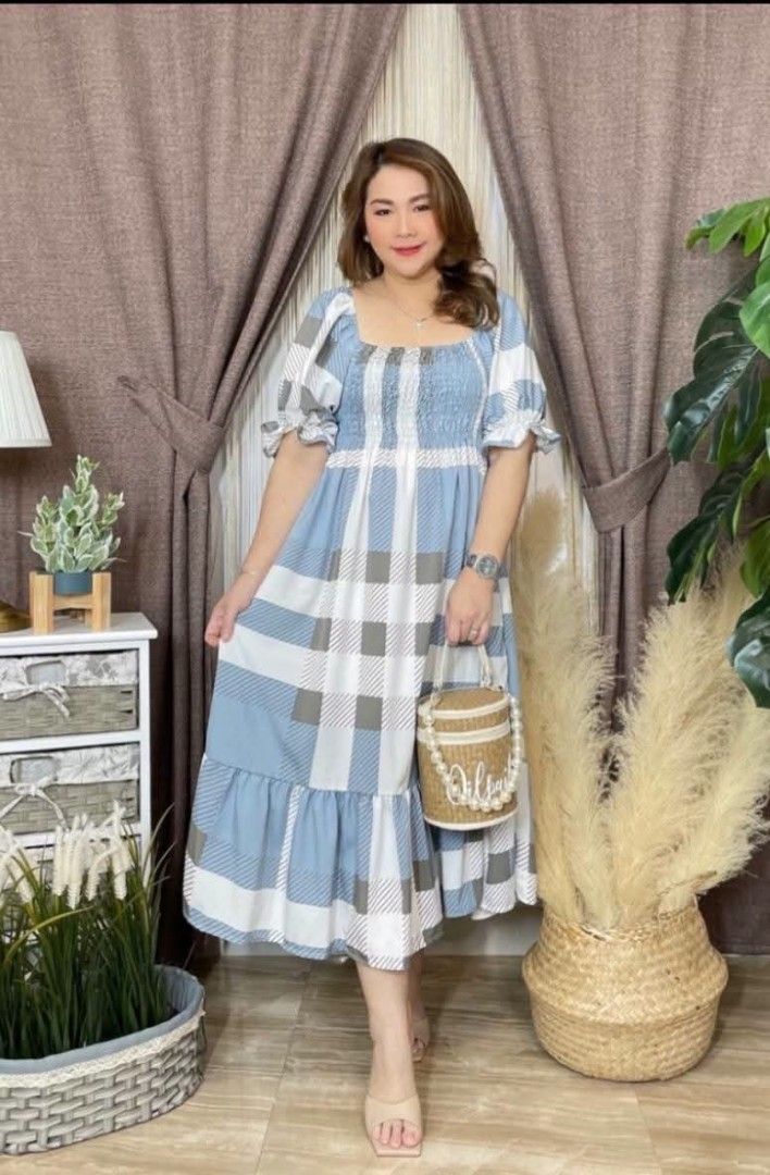 Gingham Smocked Maxi dress (Category: Dresses) located in Marikina City. Submitted by smartshop.ph (Listing ID 1471274474, Image 1). Description: 📦Smartshop Riverbanks Mall Marikina❗ ✅DM for orders for only Php 550.00 each 📍SMARTSHOP Riverbanks Fernlane, front of Cebuana near Savemore 10am to 9pm #bkkclothingph #bkksupplierph #bkktrendsph #bangkokclothingph #bangkoksupplierph #bangkoktrendsph.