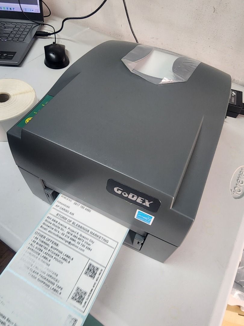 GODEX G530 300 Dpi Desktop Barcode Label Printer (Category: Printers, Scanners & Copiers) located in Quezon City. Submitted by stormiannicolas12345 (Listing ID 1471156720, Image 1). Description: GODEX G530 300 Dpi Desktop Barcode Label Printer Specification • Thermal Transfer & Direct Thermal Printing • 300 dpi High-Resolution Barcode Printing • Fast Printing Speed up to 4 ips • Supports 300M Ribbon Capacity • USB, Serial & Ethernet Connectivity 