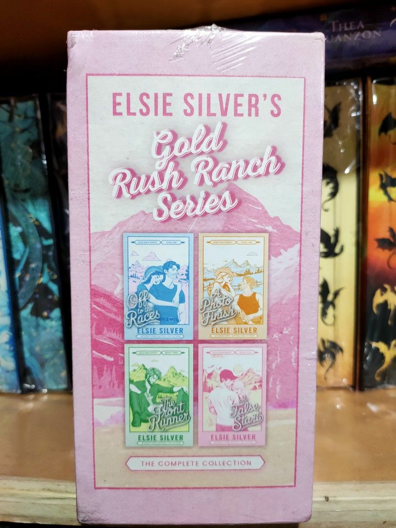 Gold Rush Ranch Boxed Set by Elsie Silver AU PB (Category: Storybooks) located in Cebu City. Submitted by mybookaceshop (Listing ID 1471167194, Image 3). Description: 🌵Gold Rush Ranch Boxed Set by Elsie Silver AU PB (new and sealed) -3000 (Off the Races/ A Photo Finish/ The Front Runner/ A False Start) MOP: Cash/ COD for Cebu City buyers only/ Gcash/ BPI MOD: Lalamove/ Maxim / LBC /JNT/SCO for shipping only- buyer's risk (no insurance) Location: