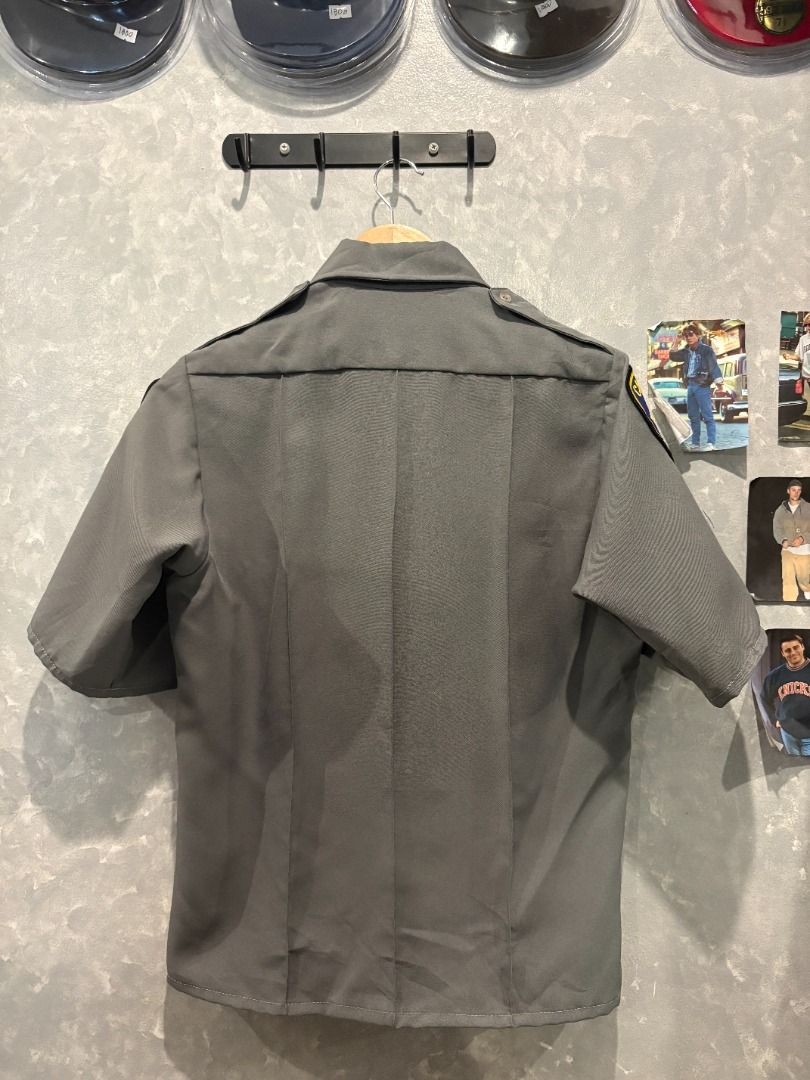 Gray Security Uniform (Category: Tshirts & Polo Shirts ) located in Quezon City. Submitted by outofhabits_store (Listing ID 1471190561, Image 3). Description: Size: Small Width: 20 inches Length: 24 inches Buy 2 items worth 600 pesos and get them for 1,000 Payment method: GCash Shipping options (shouldered by buyer): J&T 3-7 days, Lalamove or Grab within the day Location: Quezon City Please manage your expectations as this item is not brand new. 