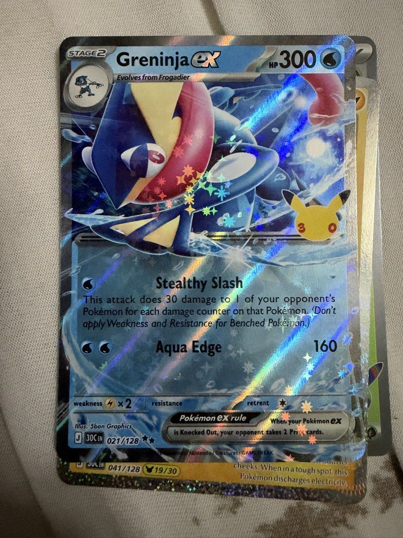 Greninja ex (#021/128) Pokémon TCG: 30th Celebration (Category: Raw Singles) located in Marikina City. Submitted by jpcollectiblesph (Listing ID 1471267166, Image 1). Description: .