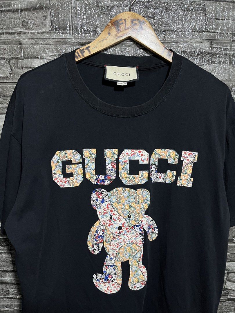 Gucci Bear Shirt (Category: Luxury Apparel) located in Manila. Submitted by flex_curation (Listing ID 1471142380, Image 2). Description: 24x29 IN VERY GOOD CONDITION BACOOR CAVITE LOC.