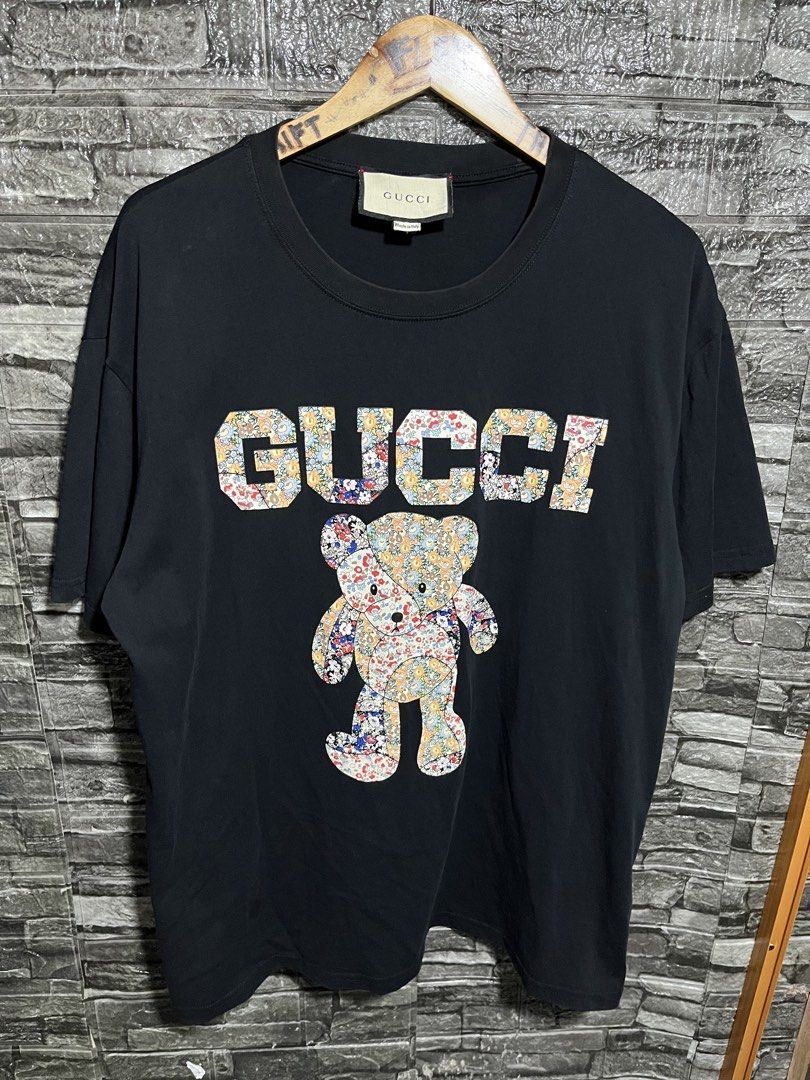 Gucci Bear Shirt (Category: Luxury Apparel) located in Manila. Submitted by flex_curation (Listing ID 1471142380, Image 1). Description: 24x29 IN VERY GOOD CONDITION BACOOR CAVITE LOC.