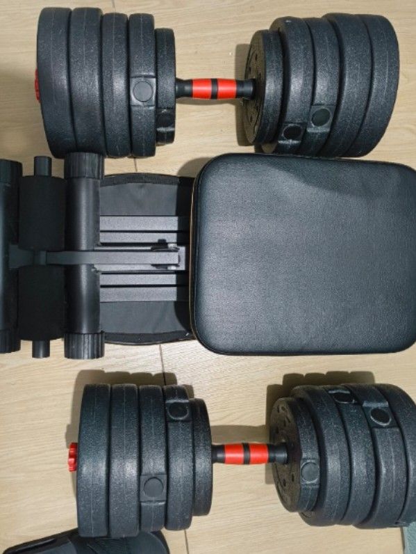 Gym Bench and 25kg pair db (Category: Weights & Dumbbells) located in Manila. Submitted by grandhawk-4960b2 (Listing ID 1471204123, Image 1). Description: I'll throw in 2 extra handles for free (its just a bit shorter but u can use it for drop sets) weight bench is sturdy and adjustable (full 90 degrees to decline bench) 25 kg pair.