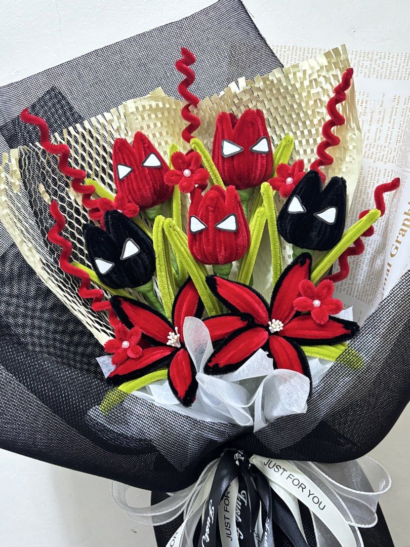 Handmade Spiderman Bouquet (Category: Flowers & Bouquets) located in Taguig. Submitted by ferrgallardsegunda (Listing ID 1471188366, Image 2). Description: made to order.