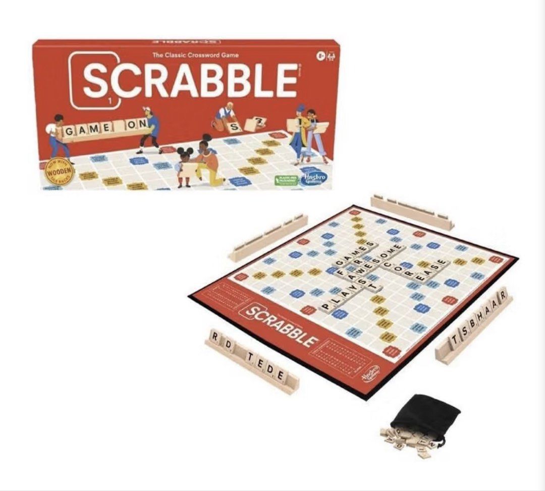 Hasbro Gaming Scrabble Board Game (Category: Kids Toys) located in Quezon City. Submitted by cai_wong (Listing ID 1471151567, Image 1). Description: .