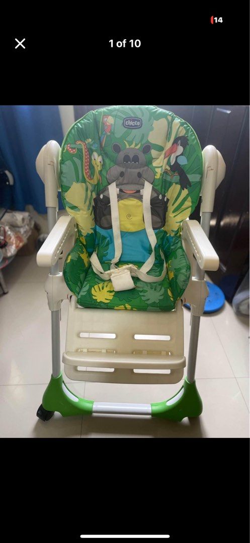 High chair Foldable (Category: Safety Gates, Locks & Protectors) located in Paranaque City. Submitted by daiane16 (Listing ID 1471189892, Image 1). Description: Chicco Higj chair Foldable adjustable height chair can also slant position verry durable g cash / bdo MOp .