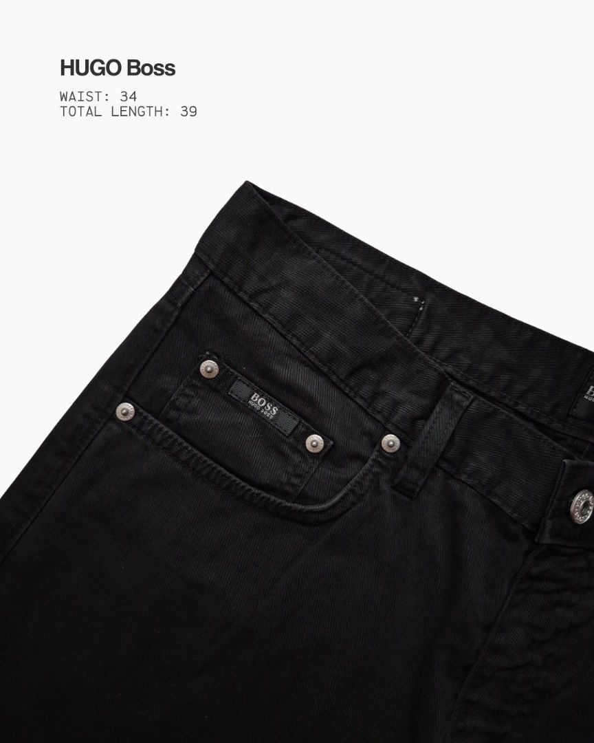 HUGO Boss Black Slacks Arkansas 1 (Category: Jeans) located in Quezon City. Submitted by studiothrifty (Listing ID 1471227007, Image 3). Description: HUGO Boss Black Slacks Arkansas 1 waist - 34in length - 39in Details: Black Slacks Zip Made in Turkey Message for more photos or inquiries.