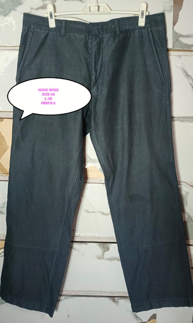HUGO BOSS CHINO PANTS 36 (Category: Chinos) located in Quezon City. Submitted by ahyaladyblue (Listing ID 1471199536, Image 1). Description: .