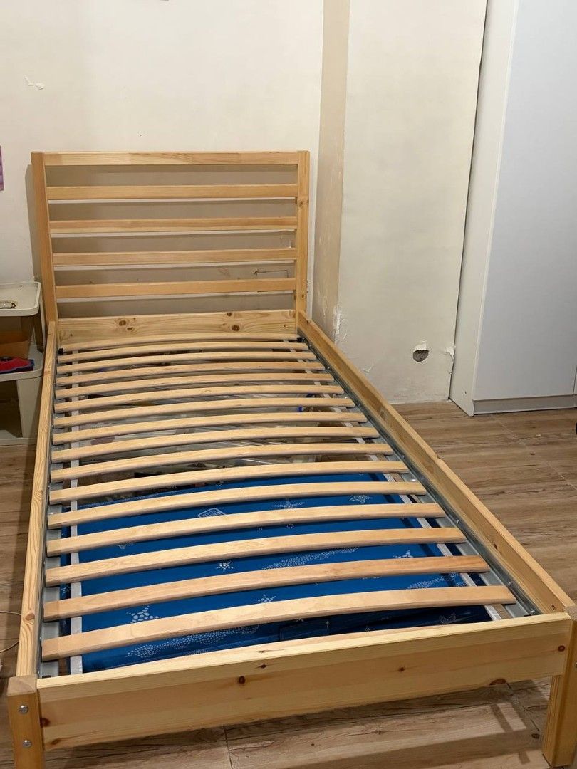 Ikea Bed Frame (Tarva) - Barely used (Category: Bed Frames & Mattresses) located in Paranaque City. Submitted by pontillasl50523 (Listing ID 1471130220, Image 3). Description: .