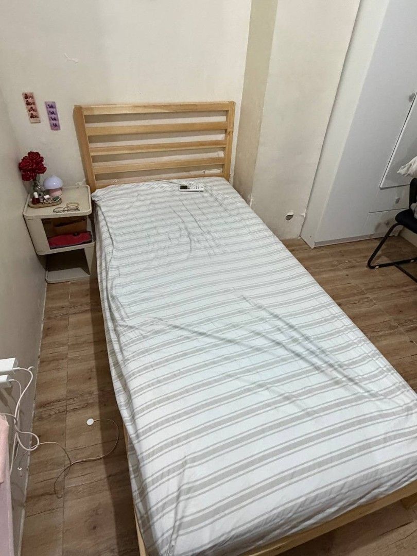 Ikea Bed Frame (Tarva) - Barely used (Category: Bed Frames & Mattresses) located in Paranaque City. Submitted by pontillasl50523 (Listing ID 1471130220, Image 2). Description: .