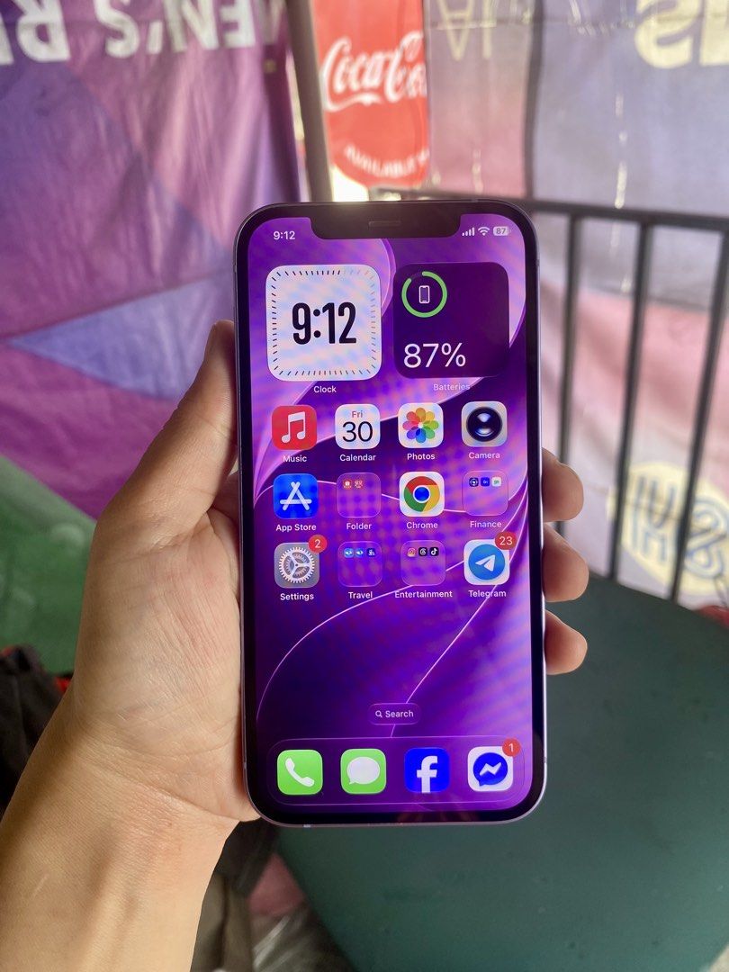 iPhone 12 128gb 90BH (Category: iPhone 12 Series) located in Manila. Submitted by selgs (Listing ID 1471134182, Image 3). Description: Open for Swap/Sale PTPA iPHONE 12 128gb 90% BH Makinis pa Factory Unlock Unli Reset Unli Test No hidden issue Sobrang ganda ng camera neto NO HISTORY OF REPAIR SUREBUYER ONLY ₱12K Unit & Case only.