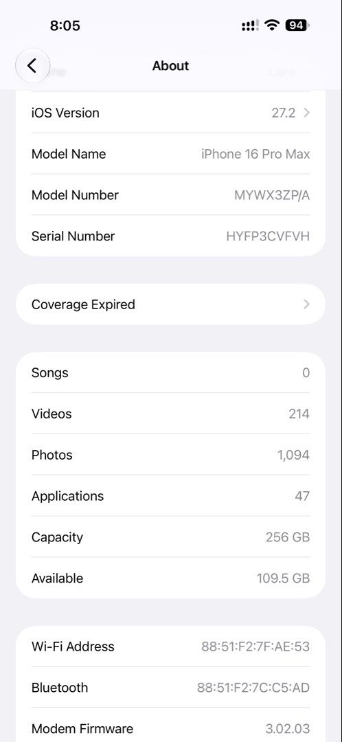 iphone 16 pro max (Category: iPhone 16 Series) located in Manila. Submitted by 404kermx (Listing ID 1471124395, Image 1). Description: 📱 iPhone 16 Pro Max 256GB ✅ 98% Battery Health ✅ 205 Cycle Count ✅ Complete with Box ✅ Same IMEI on Unit & Box ✅ Original Charging Cord ✅ No Issues ✅ No Dents ✅ Well maintained and in very good condition ✅ Warranty Expired: October 27, 2026 🔒 Smart Locked 📅 Eligible for open-line/unlock next year 🎁 Freebies: *