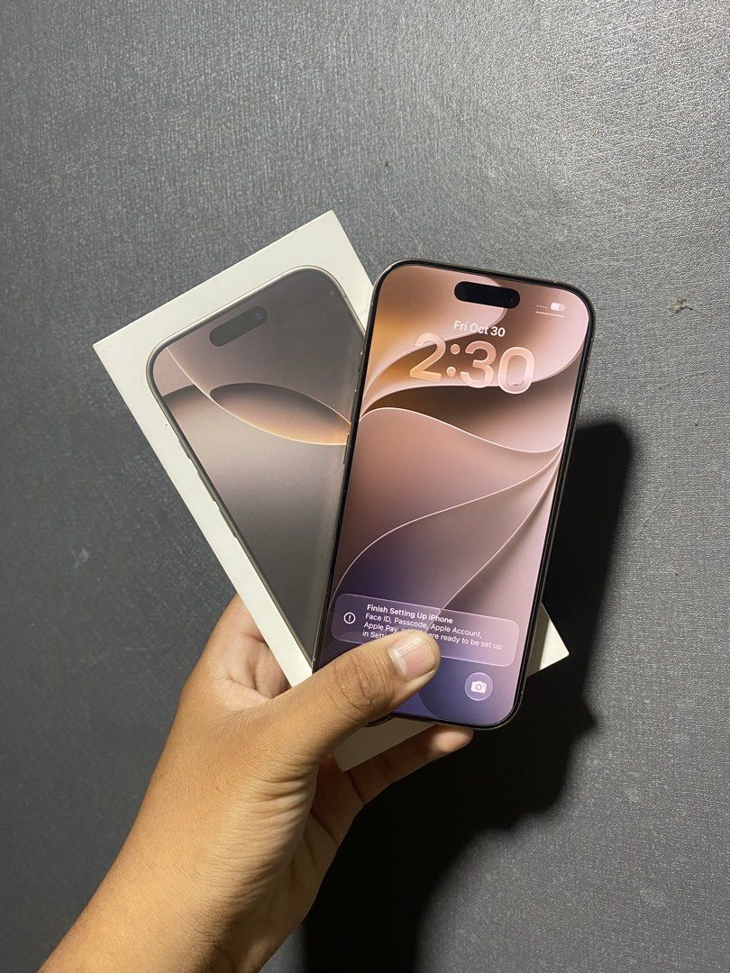 iPhone 16 Pro Natural Titanium (Category: iPhone 16 Series) located in Dasmarinas. Submitted by cavitegloots (Listing ID 1471183528, Image 1). Description: iPhone 16 Pro Natural Titanium ✔️128GB Storage ✔️Factory Unlock 🔋90% Battery Health (700+ CC) ✔️No History Repair ✔️No dents | No Scratches ✔️Local Variant Inclusion: Unit, Case, Original Box Selling: 39,000 Negotiable! 📍Dasmarinas, Cavite.
