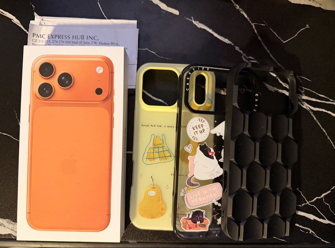 iPhone 17PM Cosmic Orange 256gb (Category: iPhone 17 Series) located in Manila. Submitted by jay.son0722 (Listing ID 1471263138, Image 2). Description: FOR SALE: iPhone 17 Pro Max 256GB – Cosmic Orange ₱67,000 * 4 months old * 256GB storage * Cosmic Orange * Bought from Power Mac Center (MOA) * No dents or physical damage * Well-maintained and in good condition * 166cc / 100BH RFS: Already have an iPhone Duo. Meet-up: SM Grand Central / SM North 