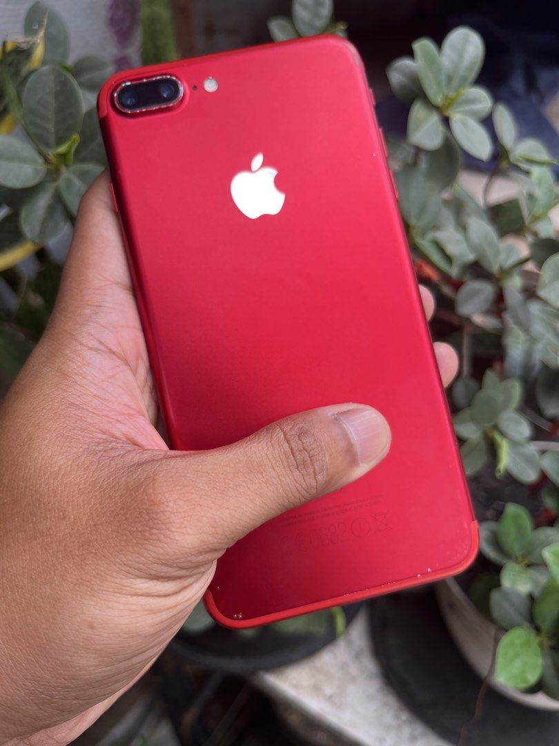 iPhone 7plus 128gb Product RED (Category: Other Gadgets) located in Caloocan City. Submitted by djaye.gadgets (Listing ID 1471150370, Image 1). Description: Color: PRODUCT RED Clean iCloud safe to Factory Reset Factory Unlock - T/A Variant 9.4/10 tolerable paint chips dents scratches iOS 15.8.8 Fingerprint working Battery Health 100% Newly Changed Good for photography and backup No issue can test upon meetup 3,299 Slightly Negotiable Inclusions: 