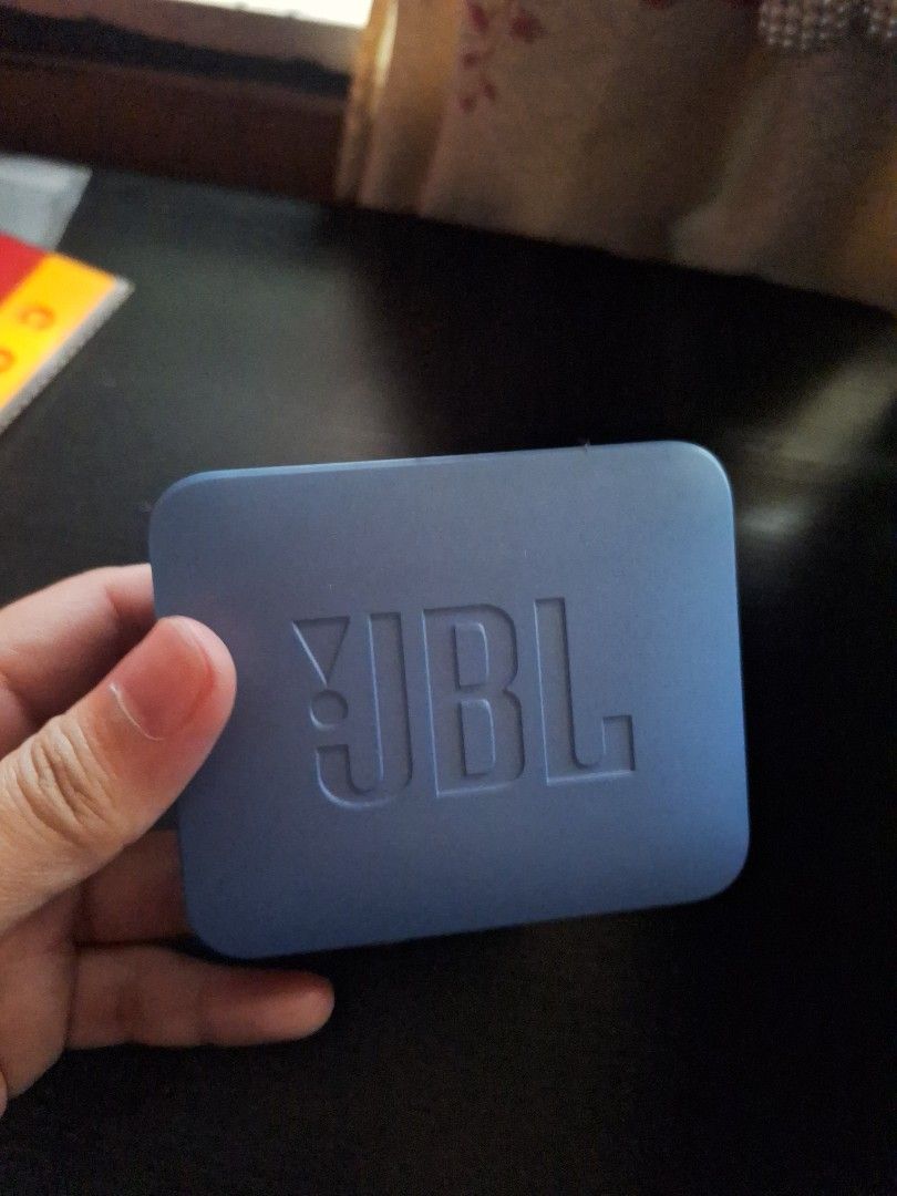 JBL Portable Speaker Blue (Category: Soundbars, Speakers & Amplifiers) located in Caloocan City. Submitted by _mie3 (Listing ID 1471127437, Image 2). Description: **speaker only** - Brand/Model: JBL Portable Speaker (Blue) - Condition: Clean body, no major scratches - Sound: Solid audio output for on-the-go music - Portability: Compact size, easy to toss in a bag - Ideal For: Daily listening, outdoor hangouts, or desk use.