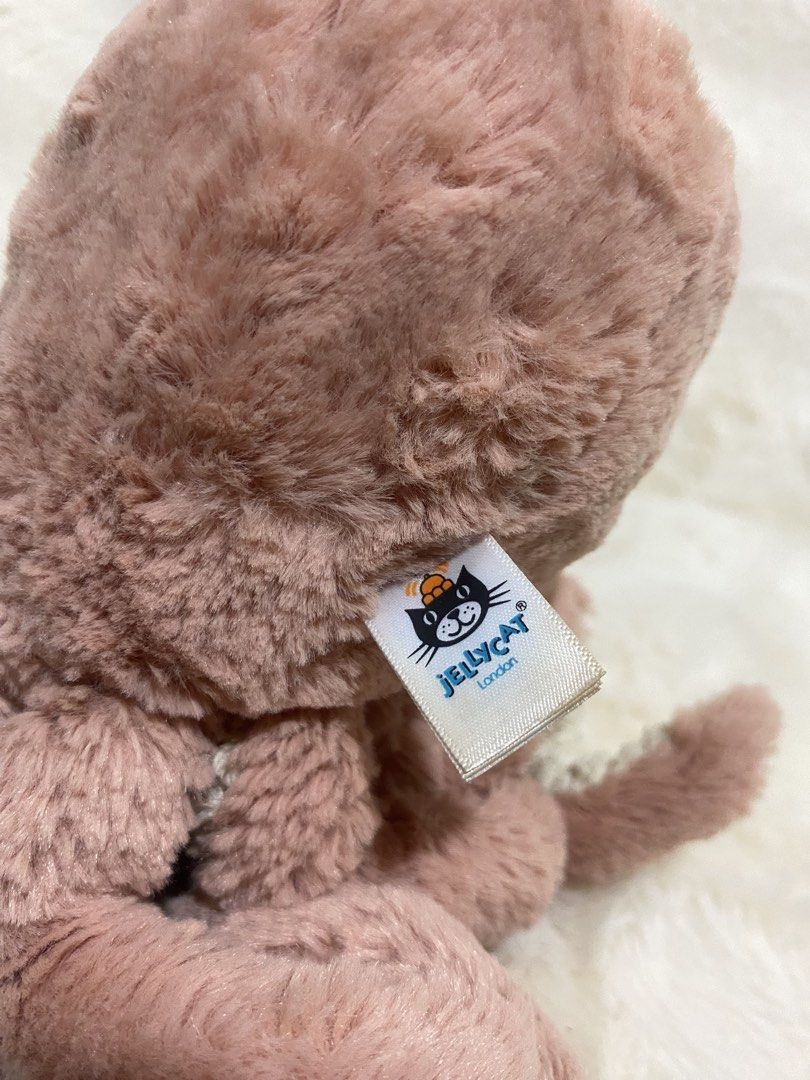 Jellycat Odell Octopus plush (Category: Plushies & Soft Toys) located in Kalibo. Submitted by ollie_stuffshop (Listing ID 1471280408, Image 3). Description: 22cm x 16cm Before you send your inquiries: ❗️Last Price is already posted ❗️Manage your expectations, WYSIWYG ❗️May need washing ❗️Dropoff is every Wednesday & Sunday.